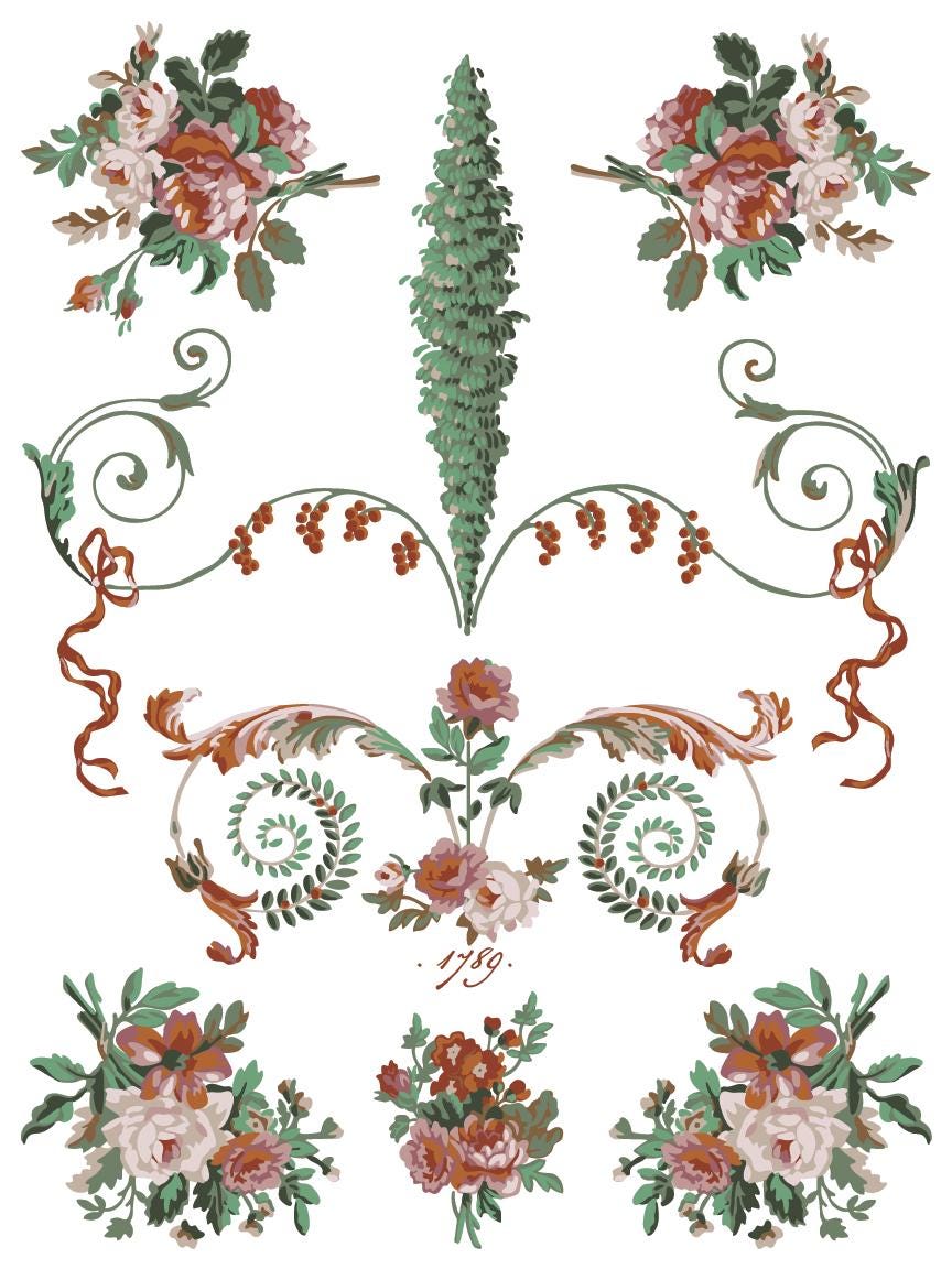 La Folie IOD Paint Inlay by Iron Orchid Design (8) 12 X 16 Sheets - 2025 Limited Holiday Release