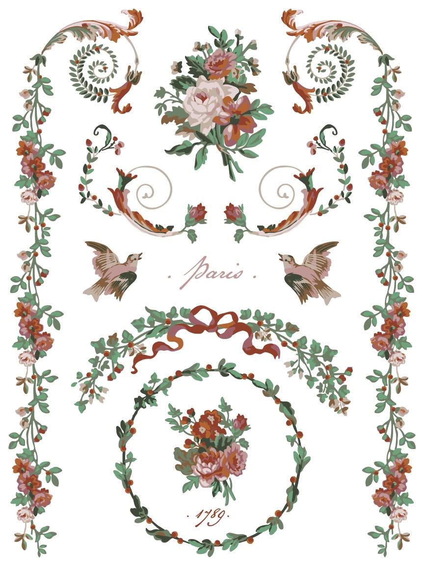 La Folie IOD Paint Inlay by Iron Orchid Design (8) 12 X 16 Sheets - 2025 Limited Holiday Release