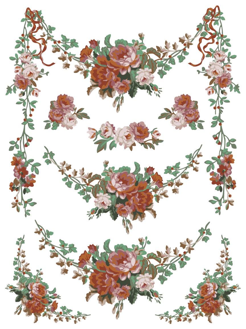 La Folie IOD Paint Inlay by Iron Orchid Design (8) 12 X 16 Sheets - 2025 Limited Holiday Release