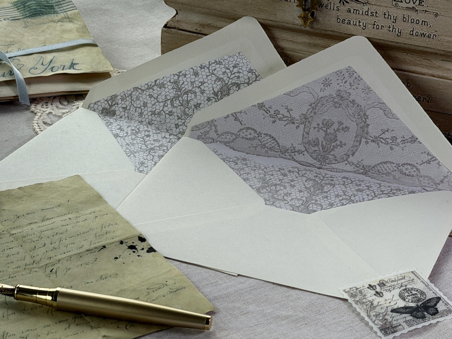 Lace 12 x 12 IOD stamp - by Iron Orchid Designs - New Release