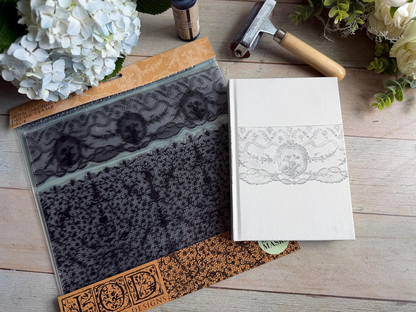 Lace 12 x 12 IOD stamp - by Iron Orchid Designs - New Release