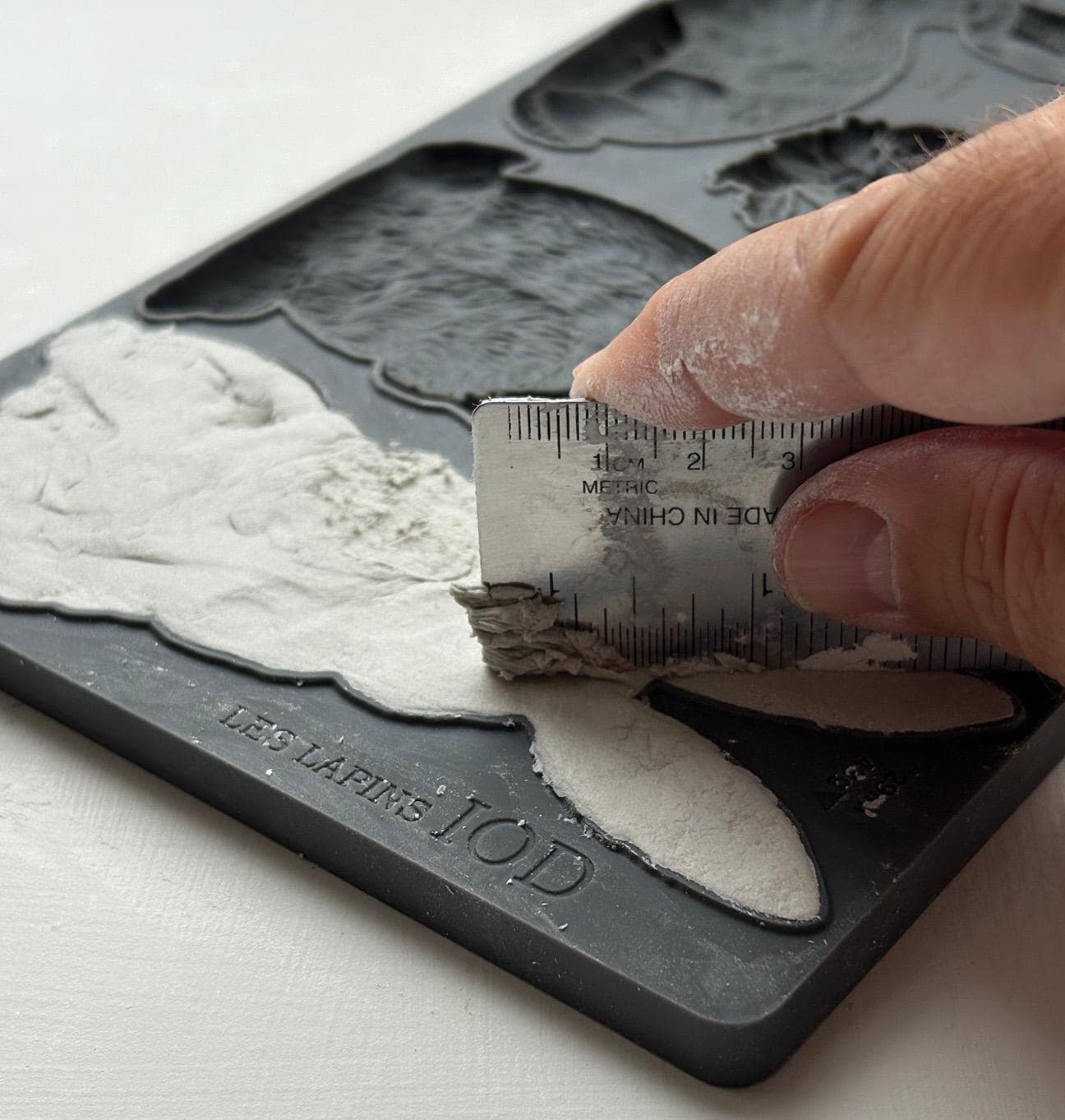 Les Lapins IOD décor mould 6 x 10 - by Iron Orchid Designs - New Release