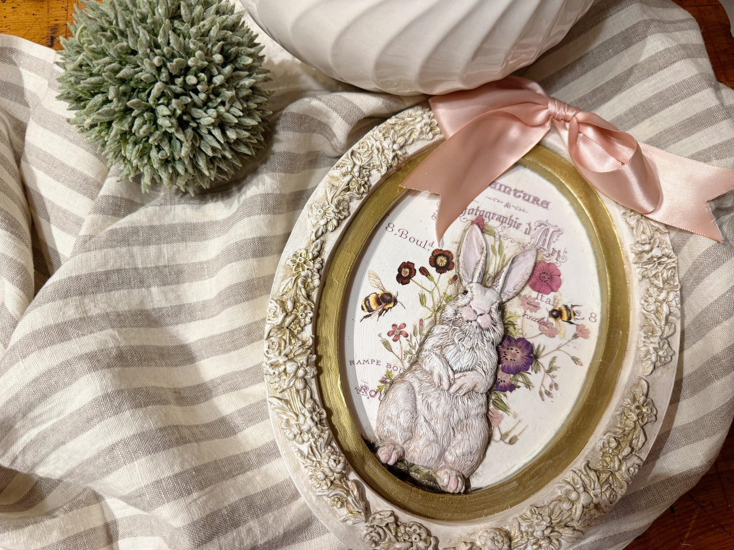Les Lapins IOD décor mould 6 x 10 - by Iron Orchid Designs - New Release