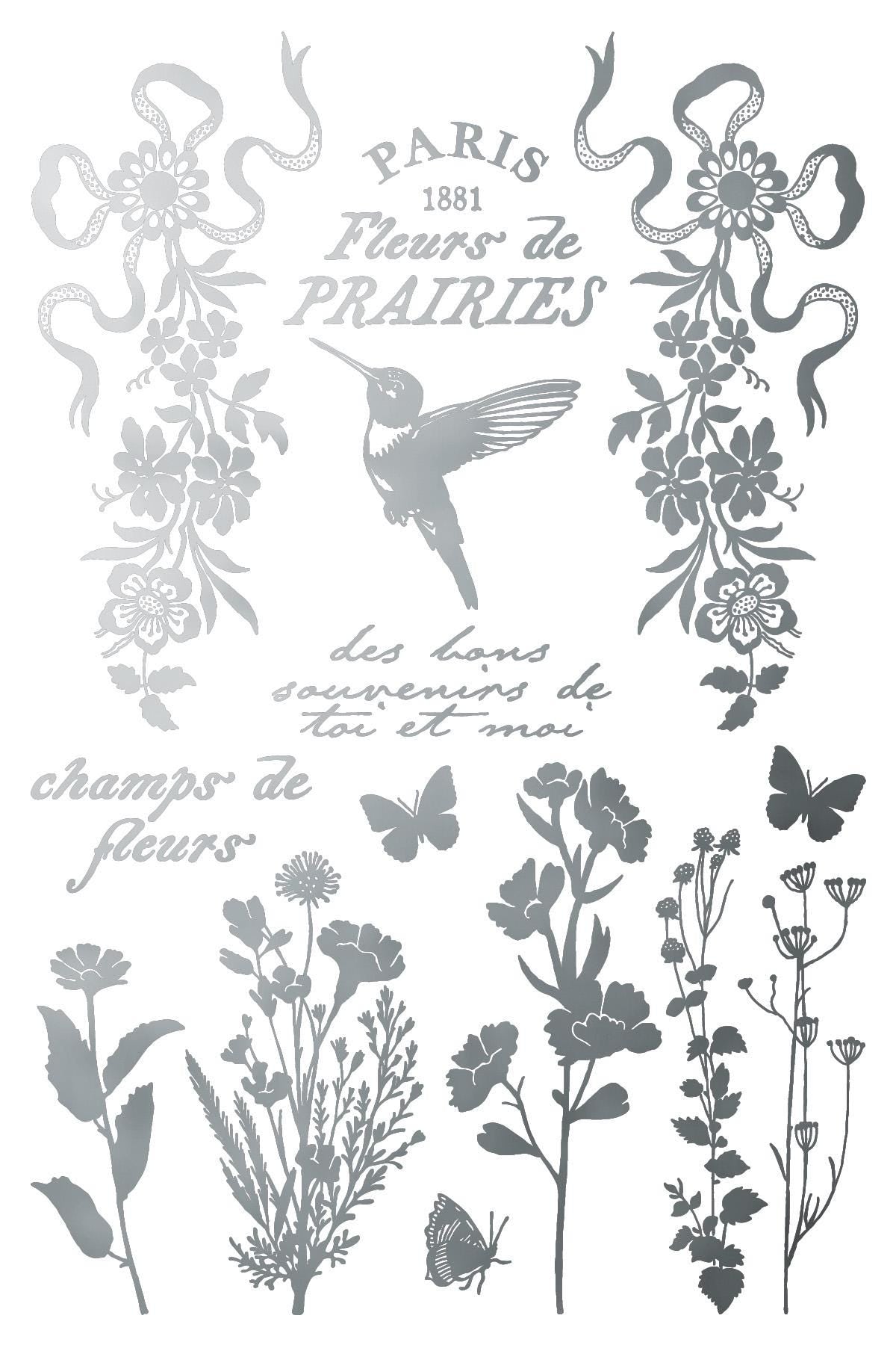 Papillon IOD Gilded Foil Transfer Pad with (8) 8 x 12 Sheets by Iron Orchid Designs Rub-On Furniture Transfer Decal - New Release