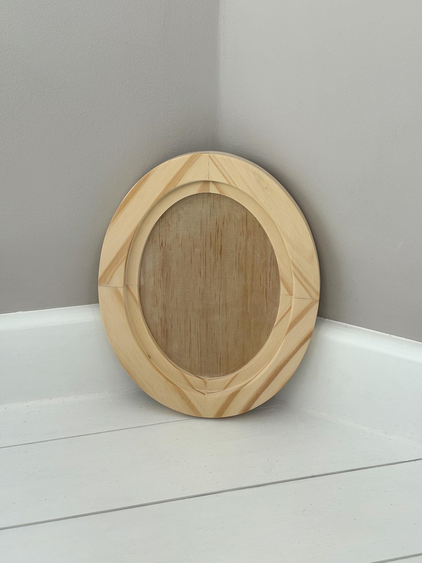 Wood Gallery Blank Oval 8.5" X 10.6" by IOD - Iron Orchid Designs - New Release