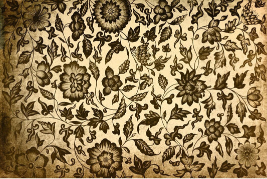 Roycycled Decoupage Paper | Grungy Floral 20" x 30"