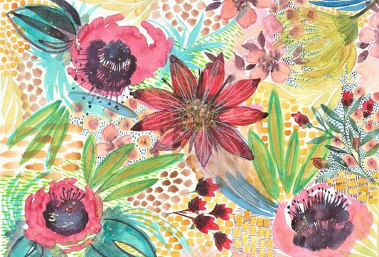 Roycycled Decoupage Paper | Unique Floral  20" x 30"