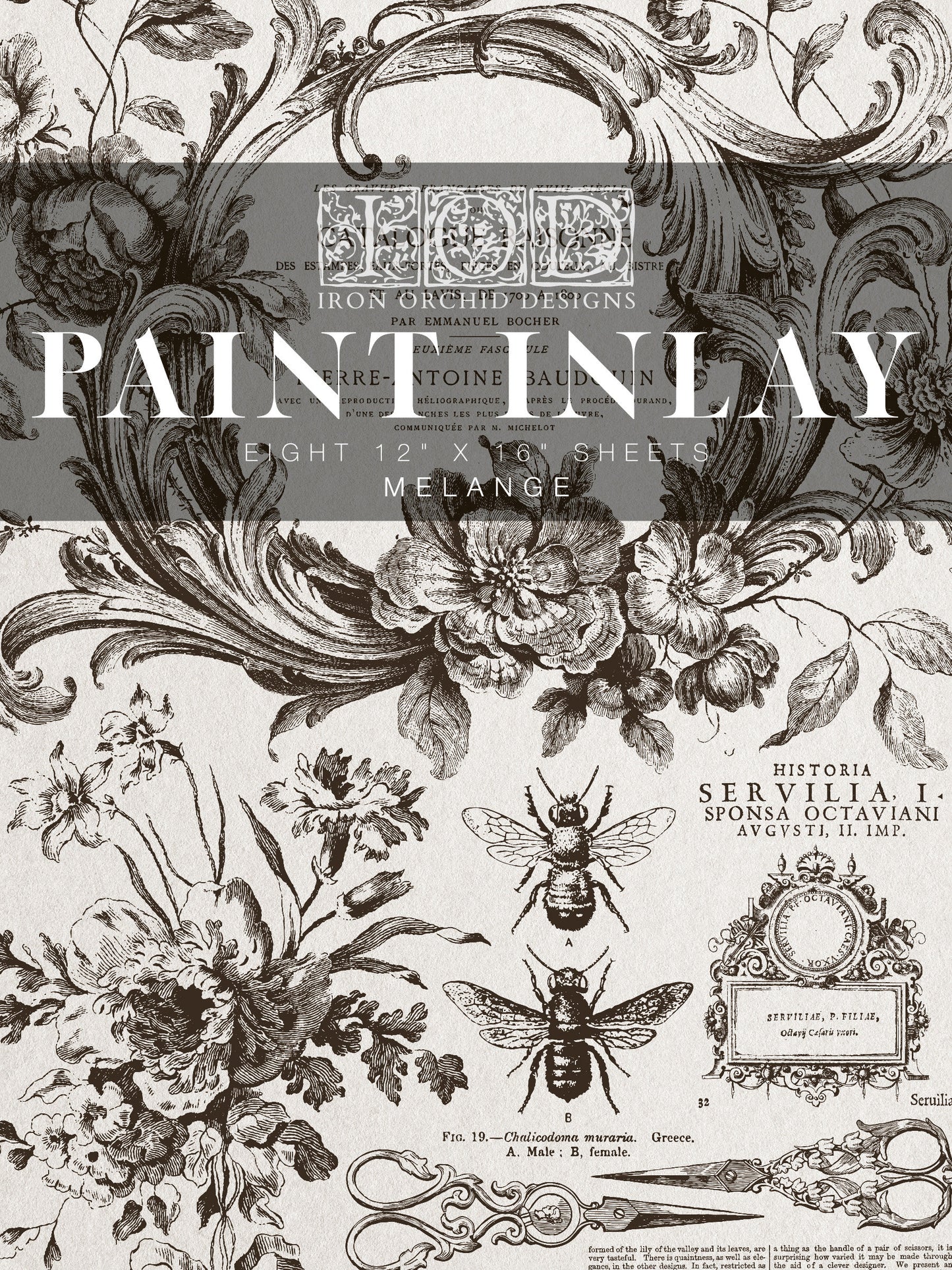 Melange IOD Paint Inlay by Iron Orchid Design - Limited Release