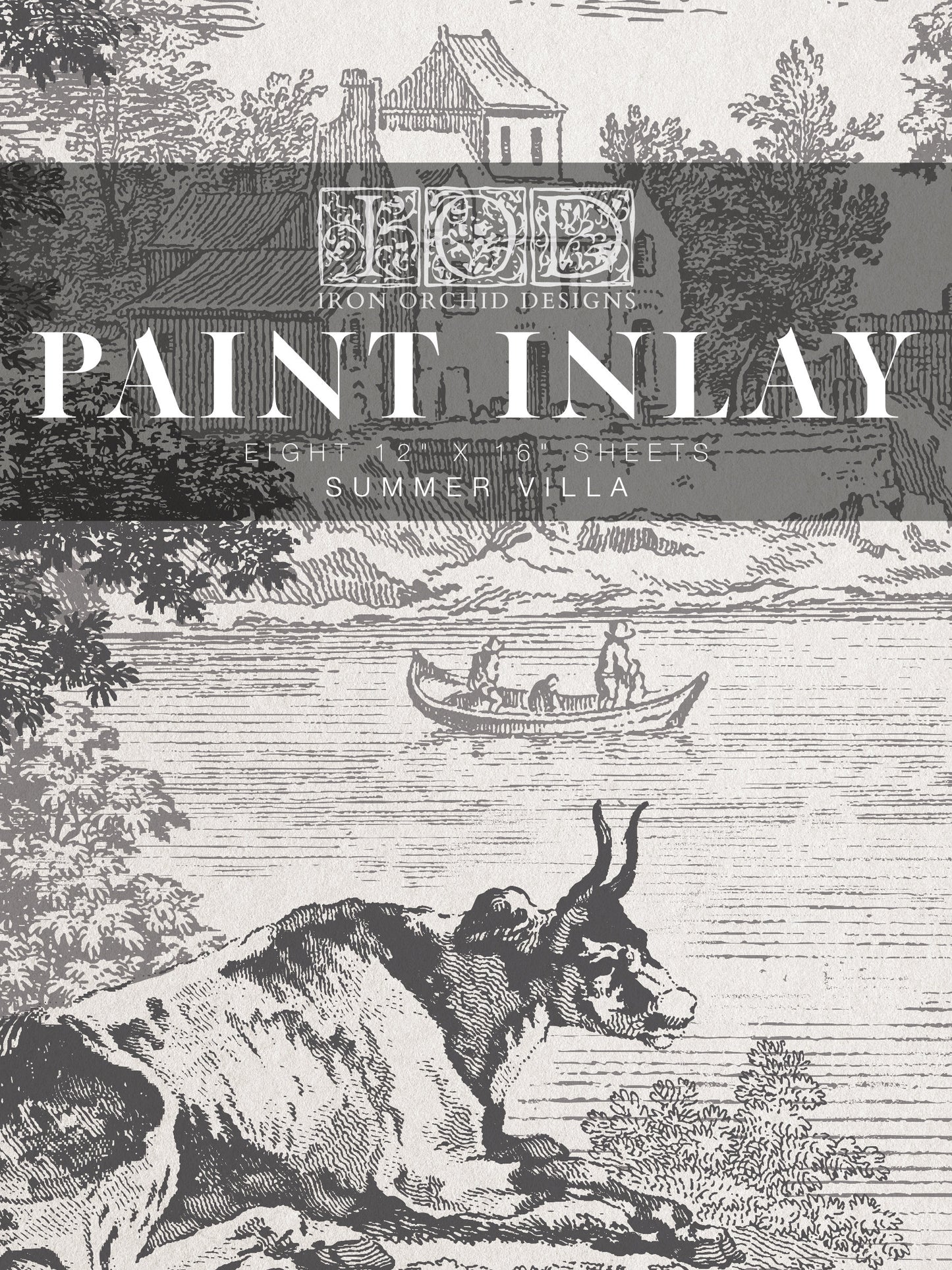 Summer Villa IOD Paint Inlay by Iron Orchid Design - Limited Release