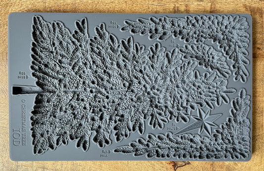 O Christmas Tree IOD décor mould 6 x 10 - by Iron Orchid Designs - Limited Christmas Release