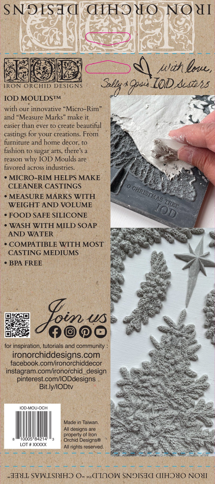 O Christmas Tree IOD décor mould 6 x 10 - by Iron Orchid Designs - Limited Christmas Release