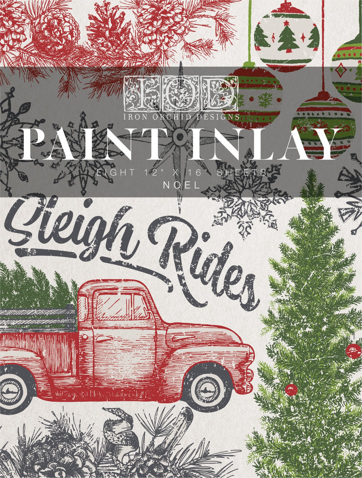 Noel IOD Paint Inlay by Iron Orchid Design
