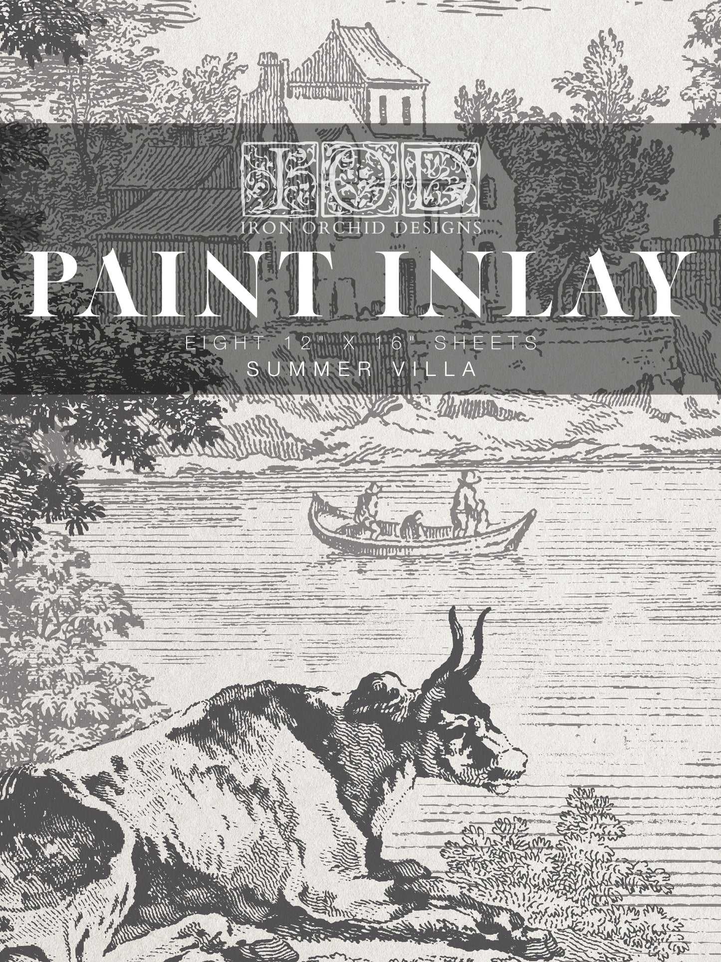 Summer Villa IOD Paint Inlay by Iron Orchid Design - New Release