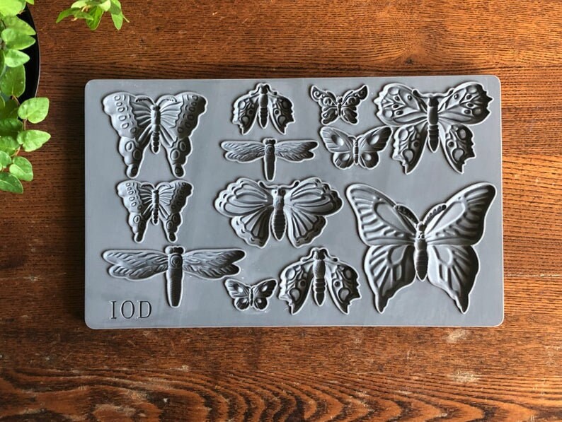 Monarch IOD décor mould 6 x 10 - by Iron Orchid Designs