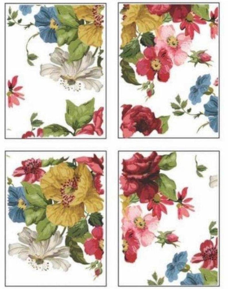 IOD transfer Wall flower Transfer pad with (8) 12 X 16 Sheets by Iron Orchid Designs Furniture transfer decal