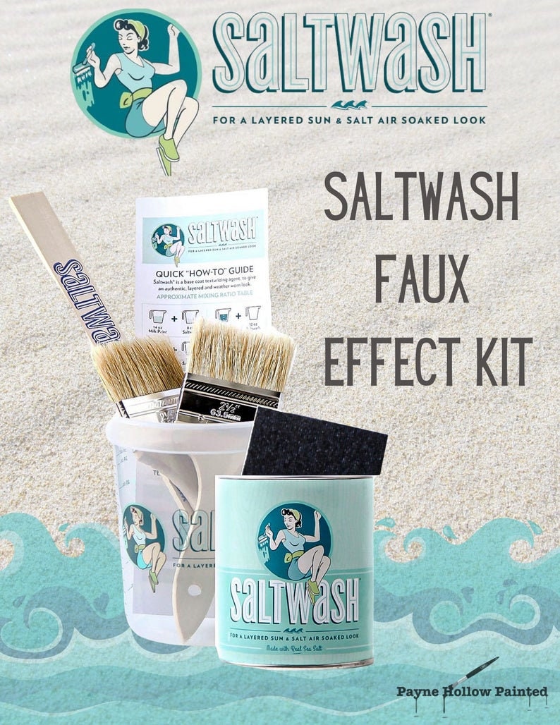 Saltwash Paint Additive Powder - Saltwash Faux Effects kit