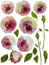 IOD transfer Painterly Floral Transfer pad with (8) 12 X 16 Sheets by Iron Orchid Designs Furniture transfer decal
