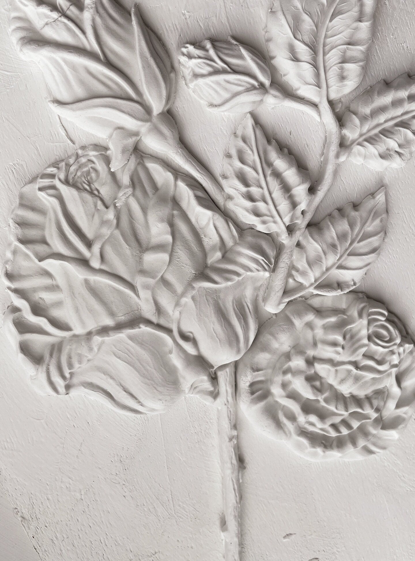 Roses IOD décor mould 6 x 10 - by Iron Orchid Designs